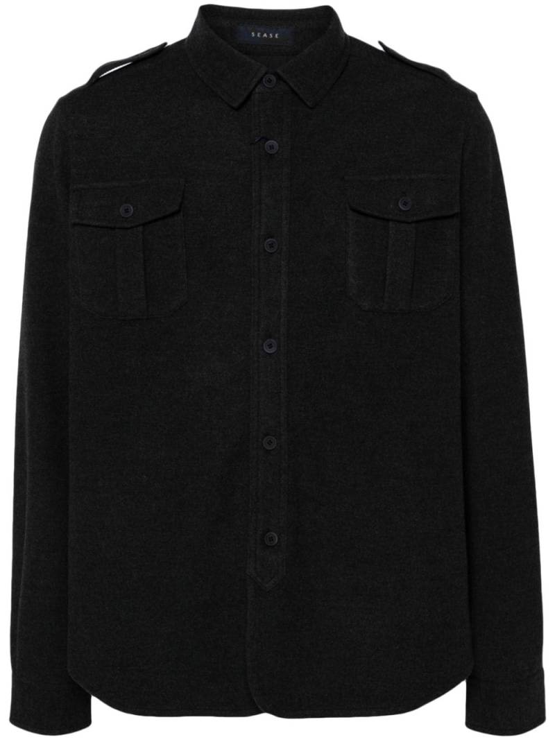 Sease flannel overshirt - Grey von Sease