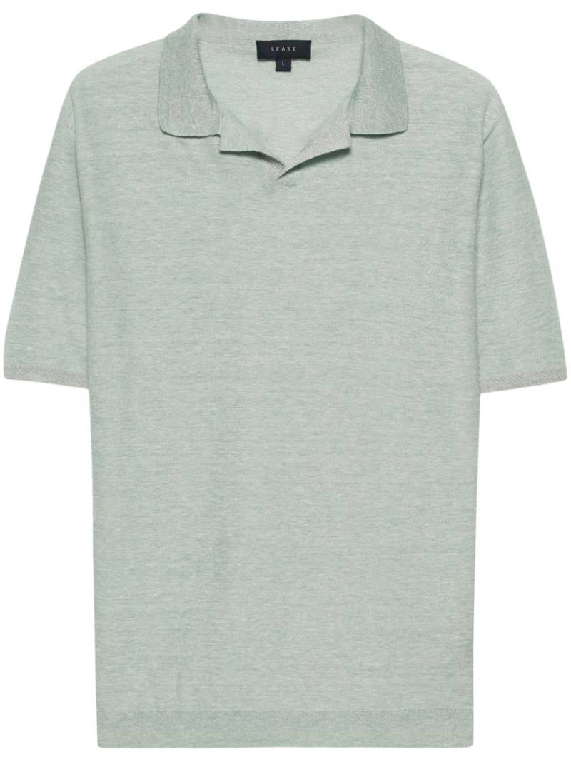 Sease honeycomb-knit polo shirt - Green von Sease