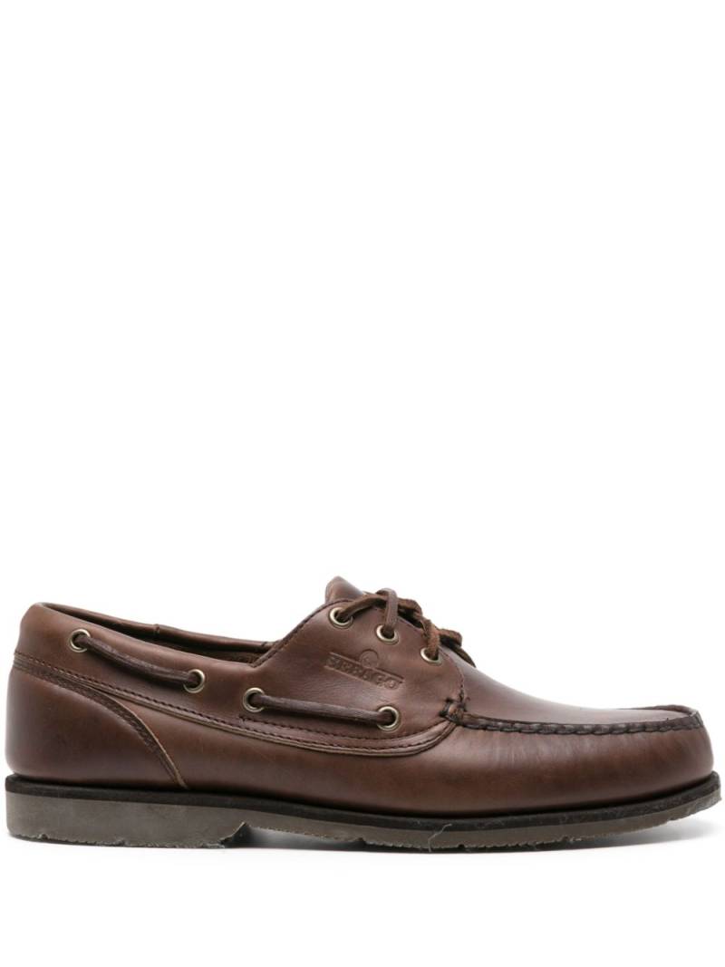 Sebago Dockside Foresider leather boat shoes - Brown von Sebago