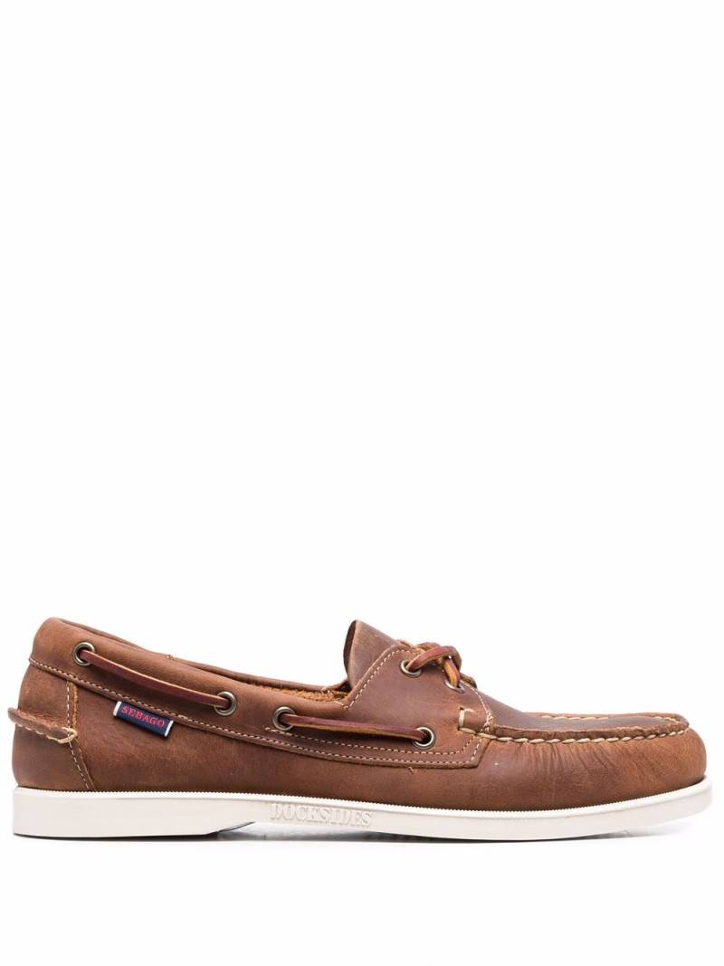 Sebago Dockside Portland boat shoes - Brown von Sebago