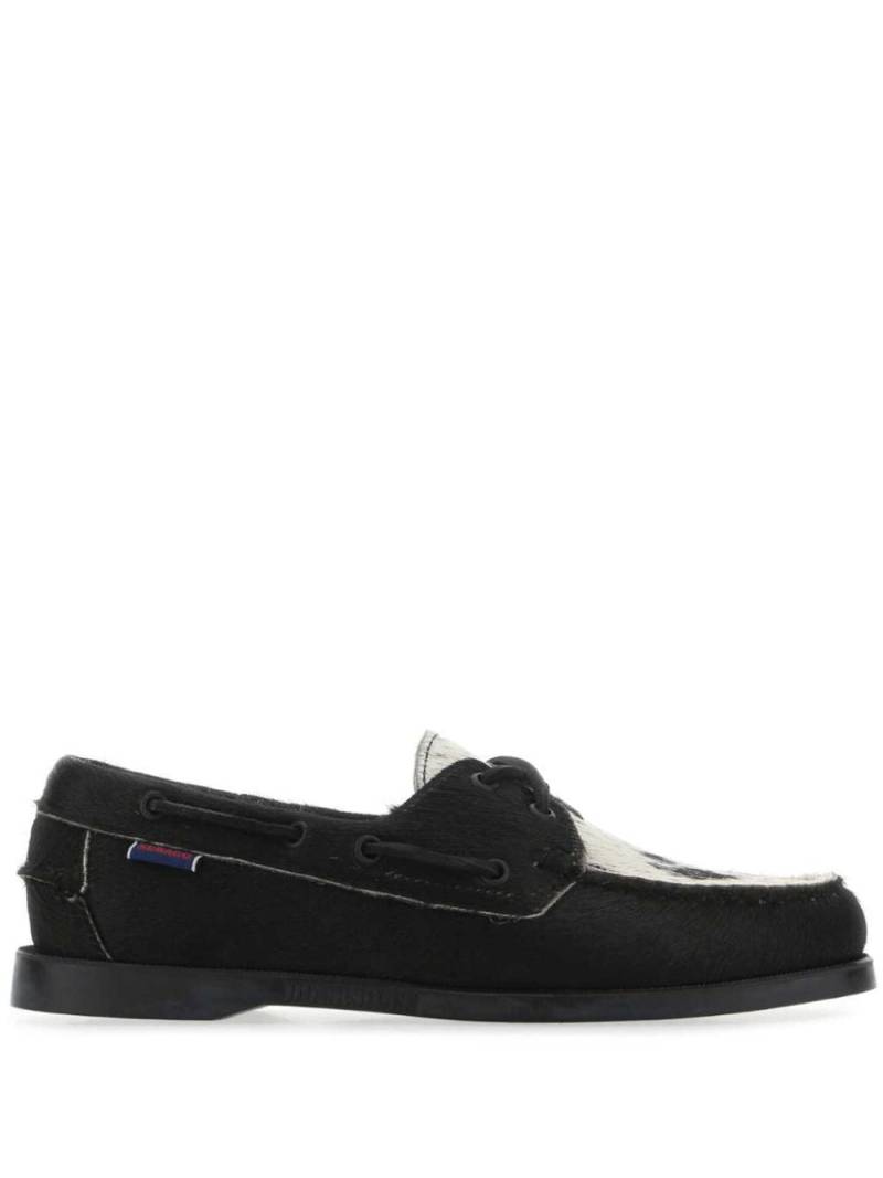 Sebago Docksides Portland Raw boat shoes - Black von Sebago