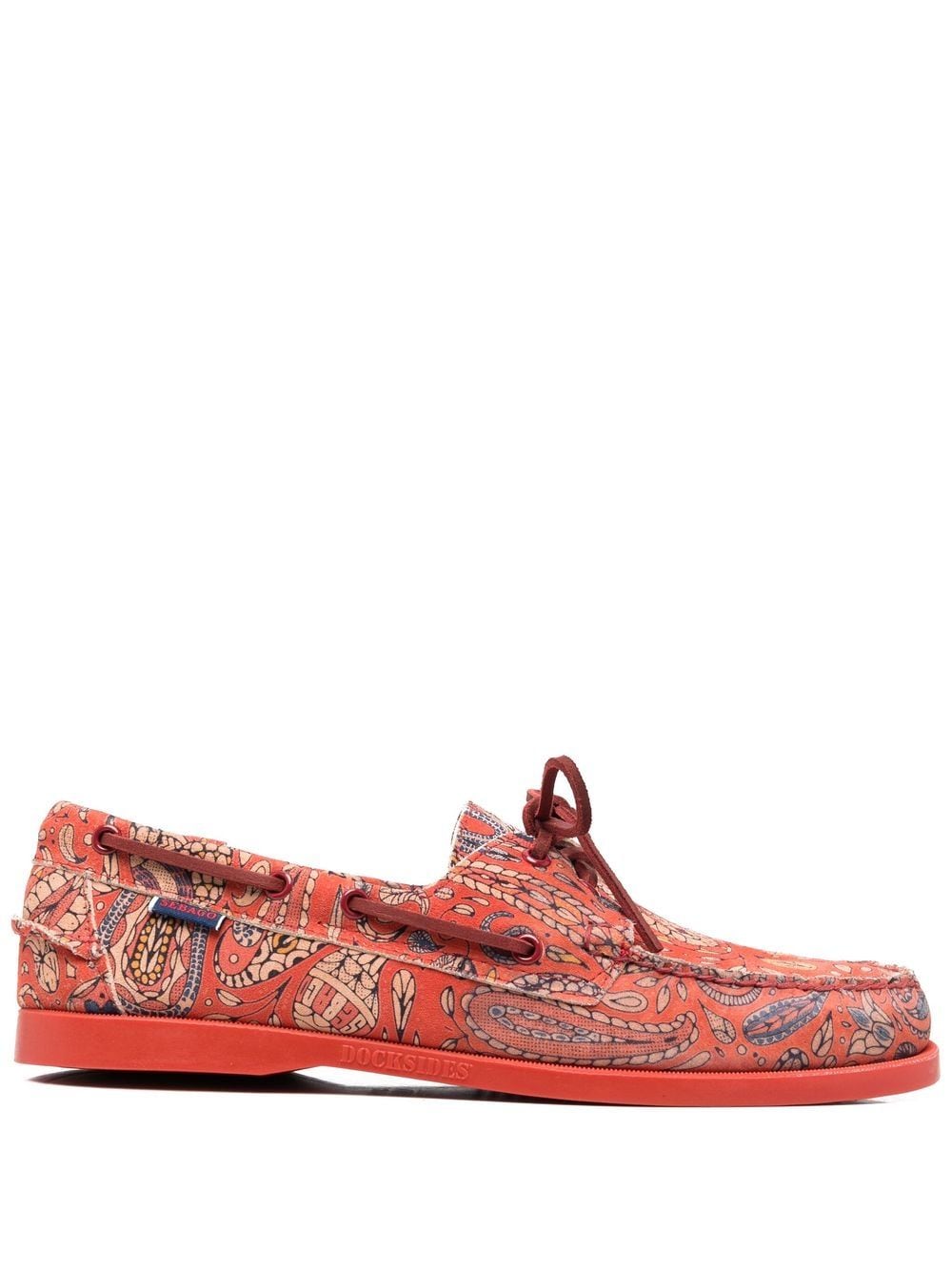 Sebago all-over paisley-print loafers - Red von Sebago