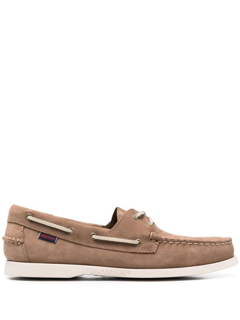 Sebago front lace-up detail boat shoes - Brown von Sebago