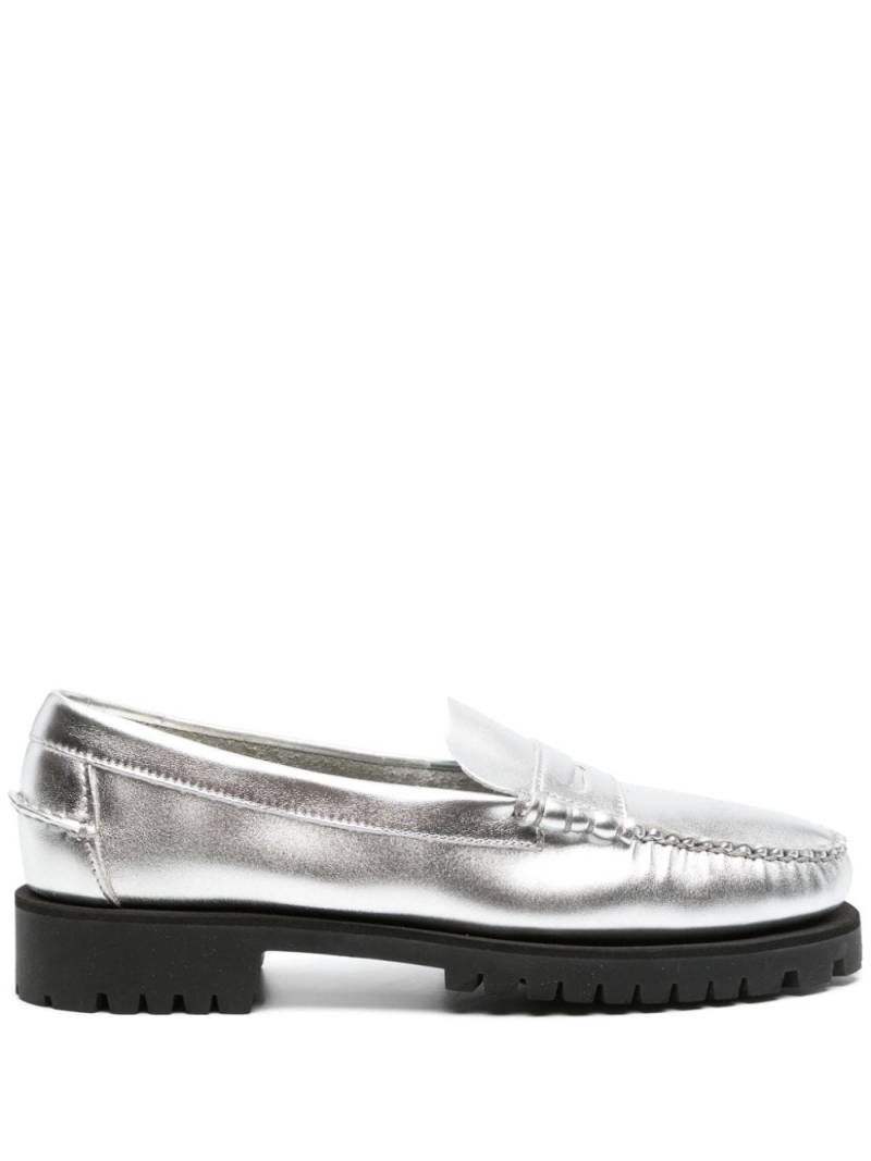 Sebago metallic-finish loafers - Silver von Sebago