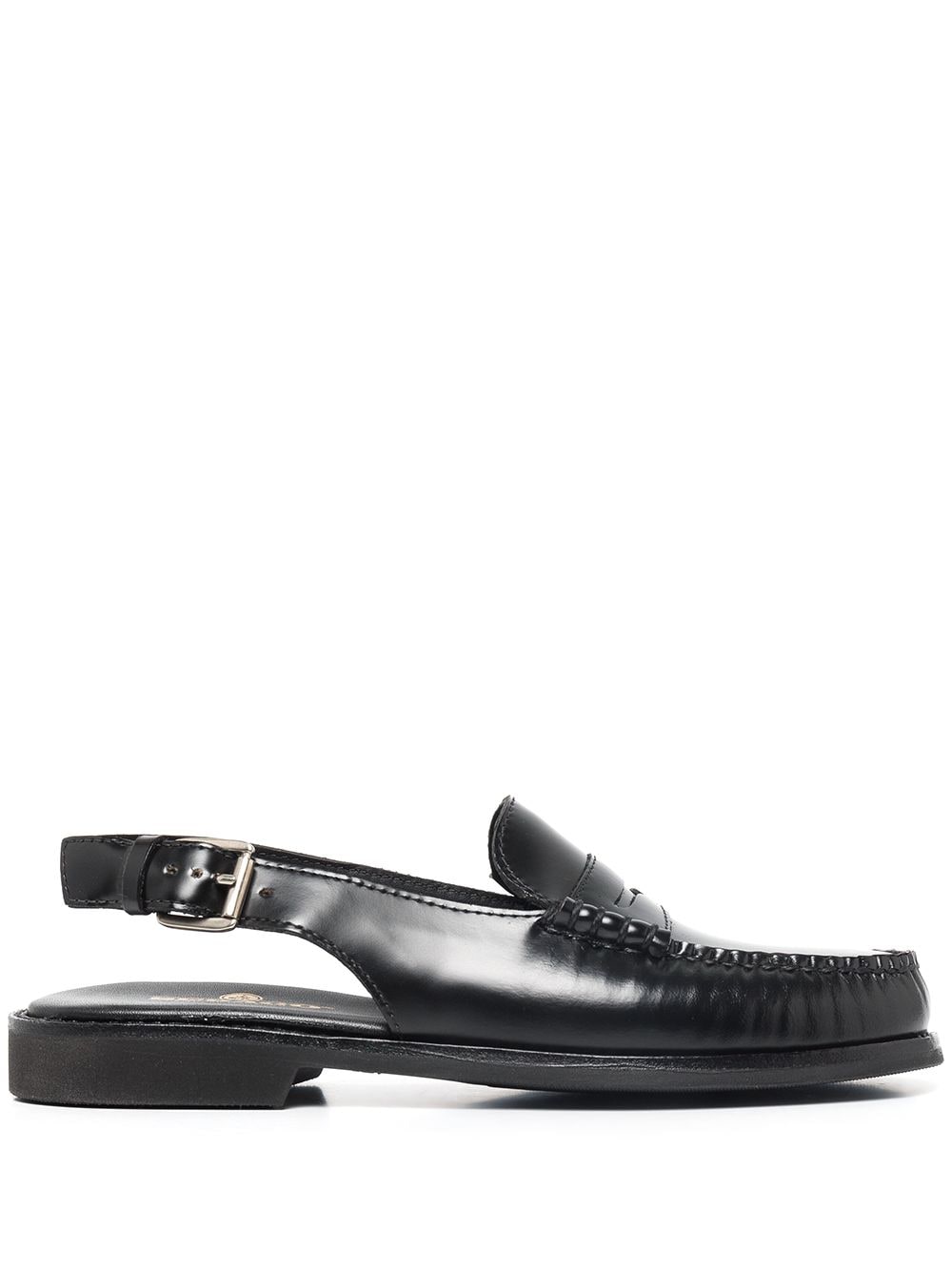 Sebago sling-back leather buckle-fastening loafers - Black von Sebago