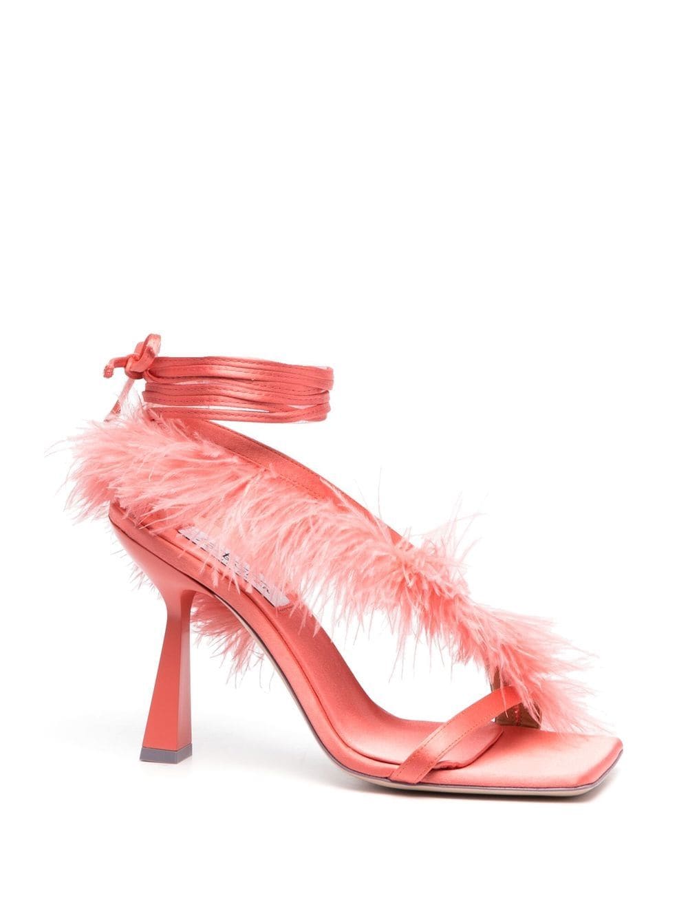 Sebastian Milano Marie A. 110mm feather-trim sandals - Pink von Sebastian Milano