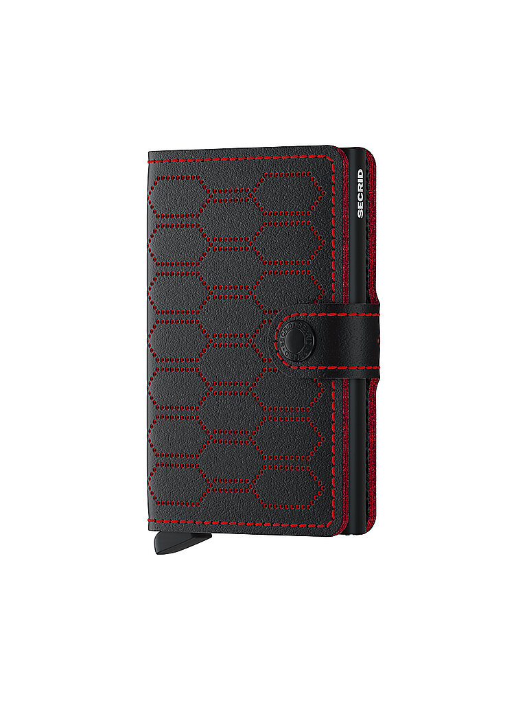 SECRID Geldbörse - Miniwallet Fuel Perforated Black Red schwarz von Secrid