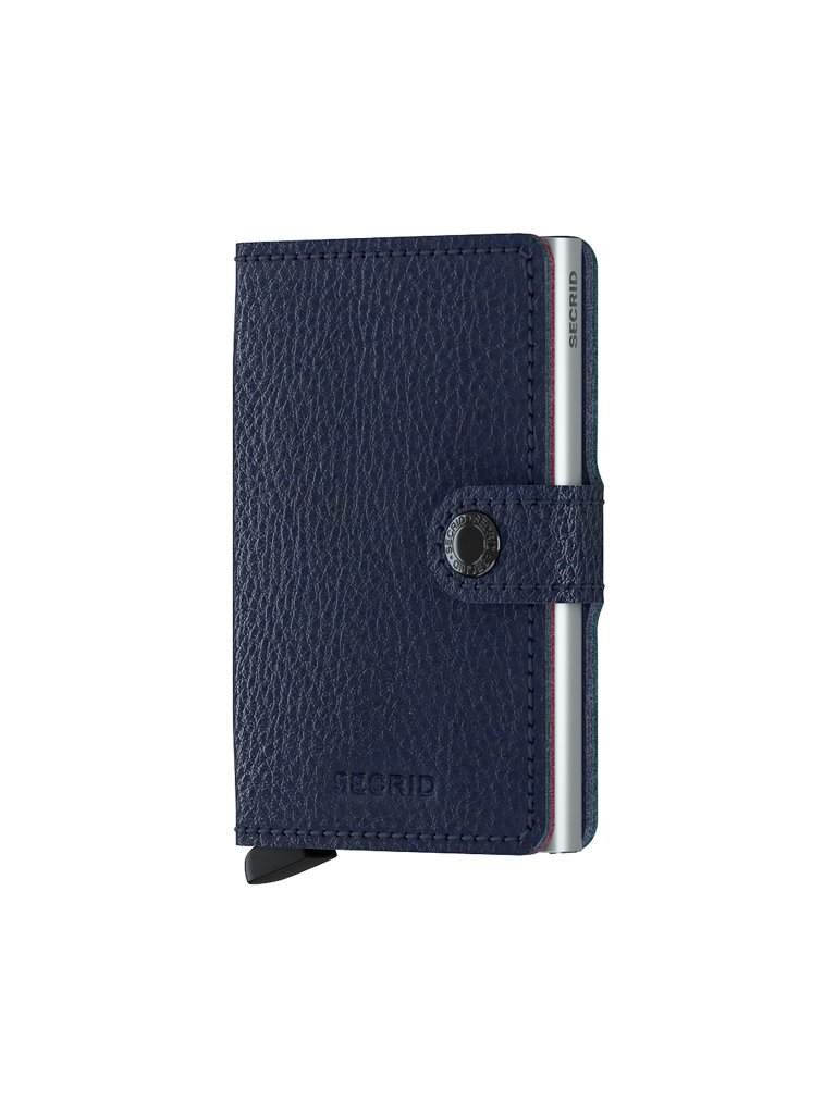 SECRID Geldbörse - Miniwallet Vegetable Tanned Mini Navy/Silver blau von Secrid