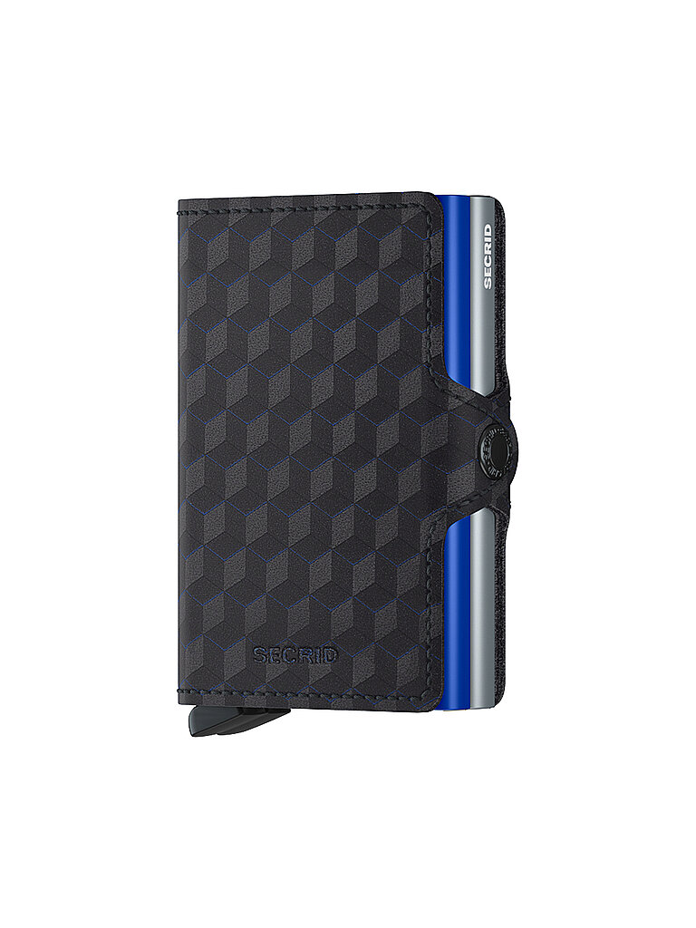 SECRID Geldbörse - Twinwallet Optical Twin Titanium Blue dunkelblau von Secrid