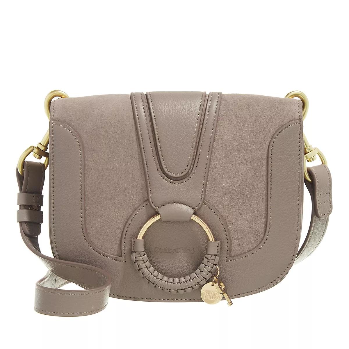 See By Chloé Schultertasche - Hana Crossbody Suede Smooth - Gr. unisize - in Beige - für Damen von See By Chloé