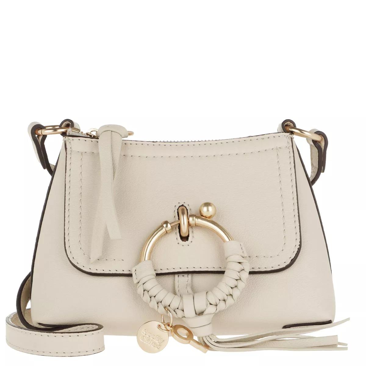 See By Chloé Schultertasche - Joan Crossbody Bag Mini Leather - Gr. unisize - in Beige - für Damen von See By Chloé