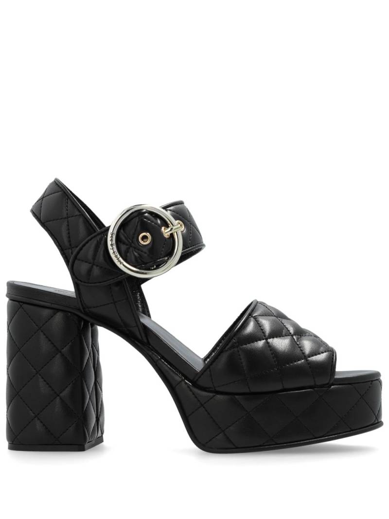 See by Chloé 110mm Jodie quilted sandals - Black von See by Chloé