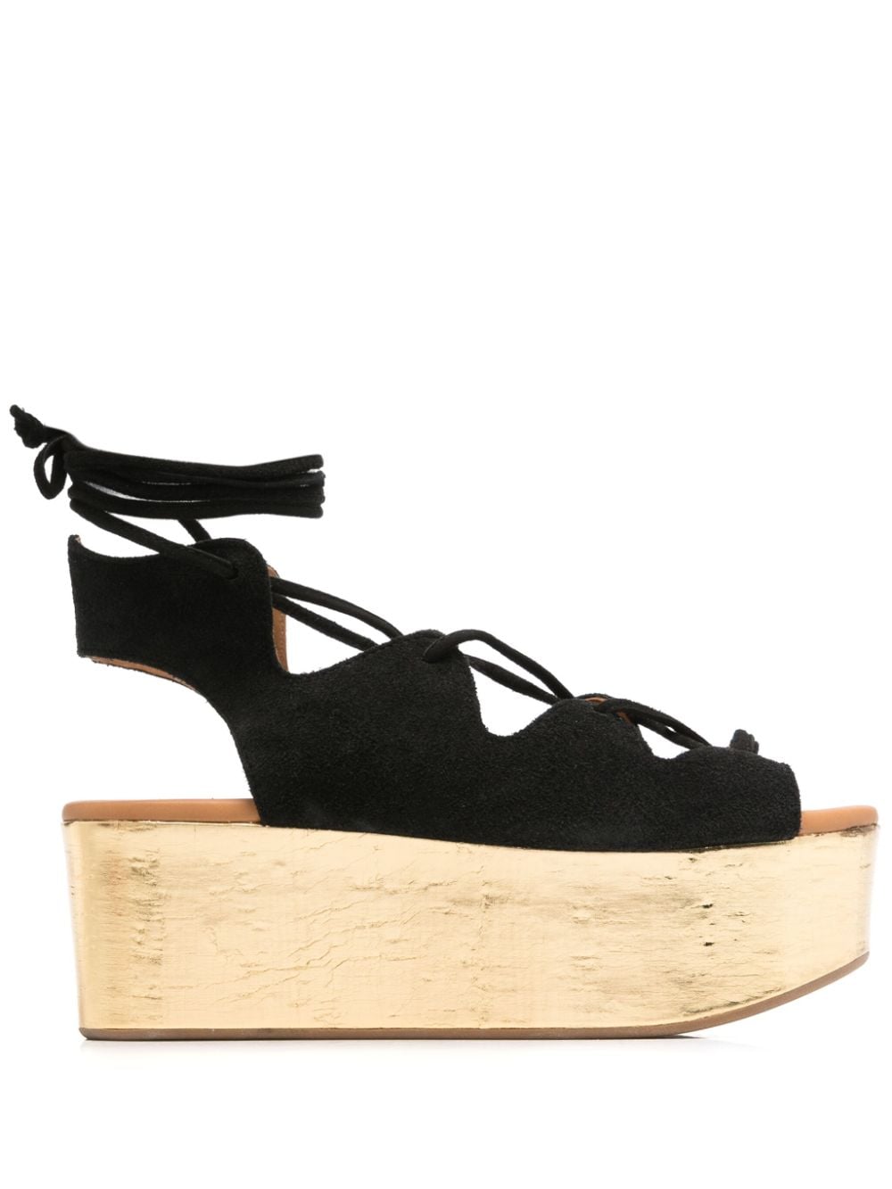 See by Chloé 70mm platform suede sandals - Black von See by Chloé