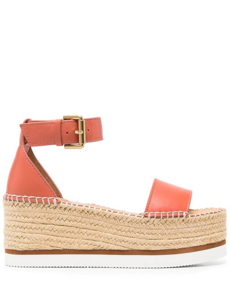 See by Chloé 75mm platform espadrilles - Pink von See by Chloé