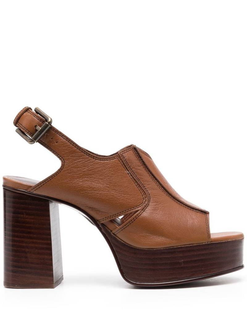 See by Chloé 95mm slingback sandals - Brown von See by Chloé