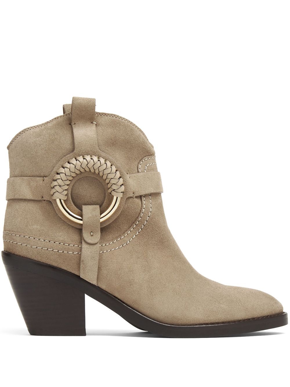 See by Chloé Hana 75mm suede ankle boots - Neutrals von See by Chloé