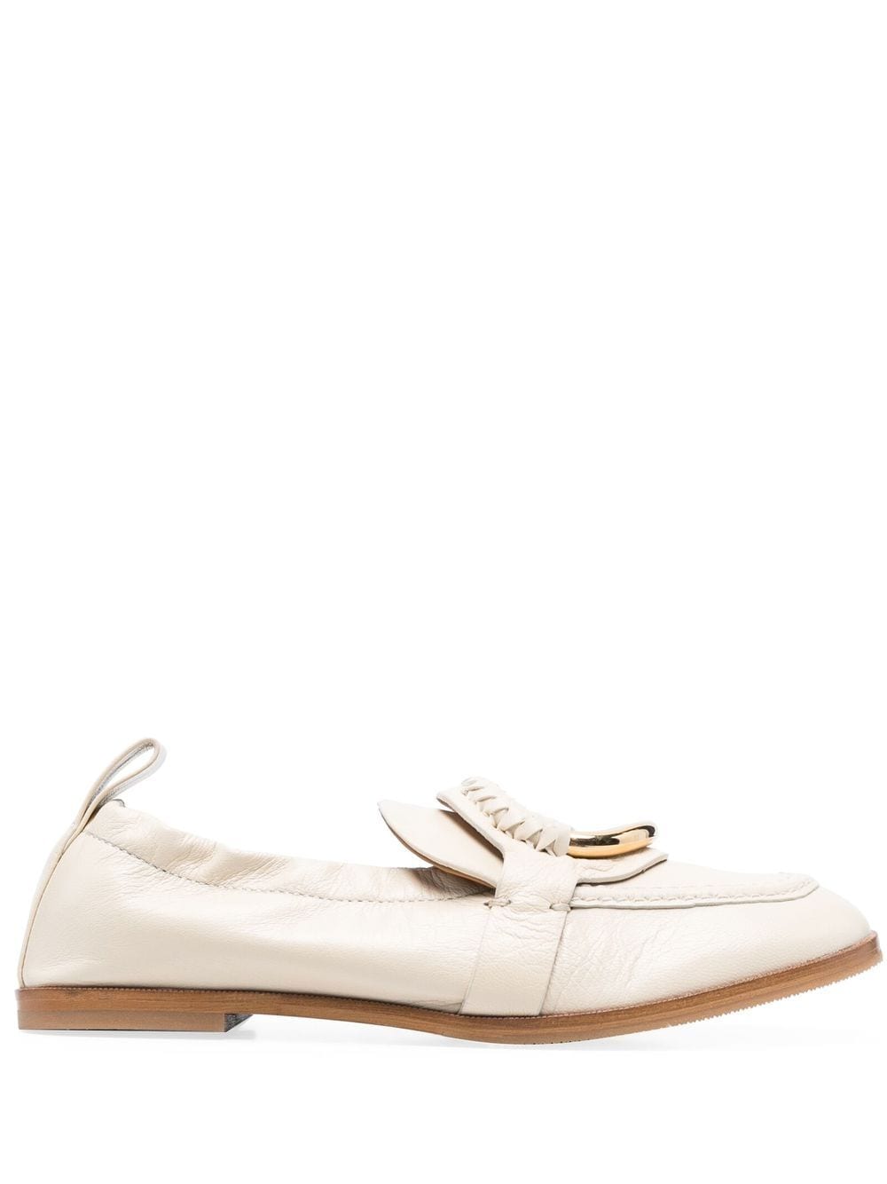 See by Chloé Hana ring-detail leather loafers - Neutrals von See by Chloé