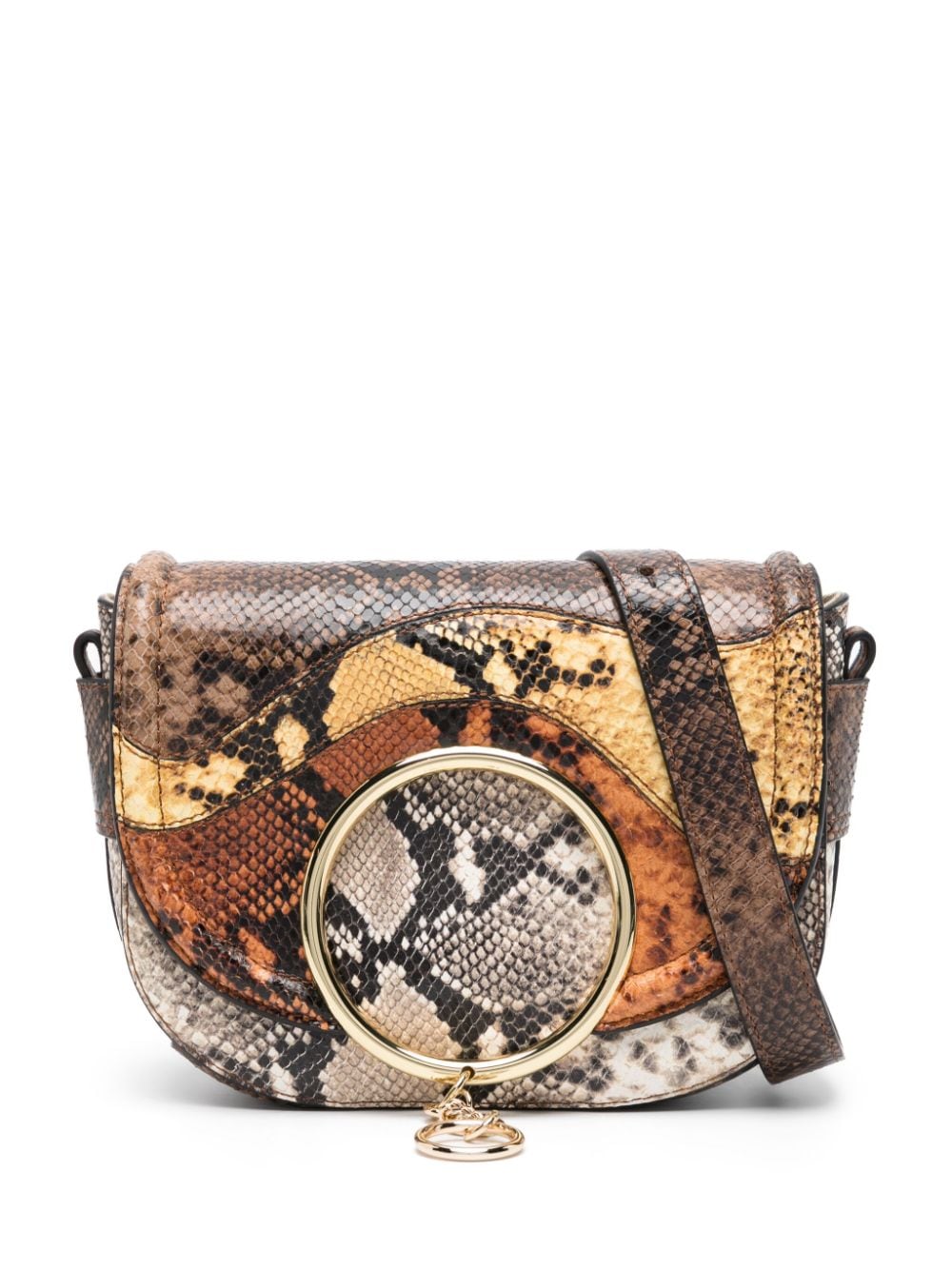 See by Chloé Hana snakeskin-effect crossbody bag - Brown von See by Chloé