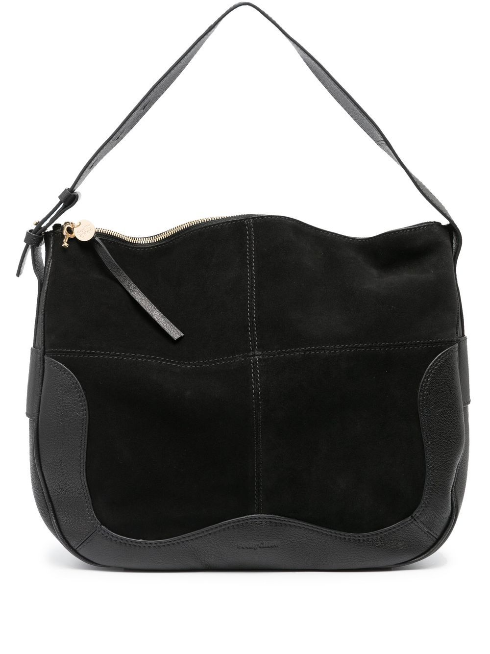 See by Chloé Hana suede shoulder bag - Black von See by Chloé