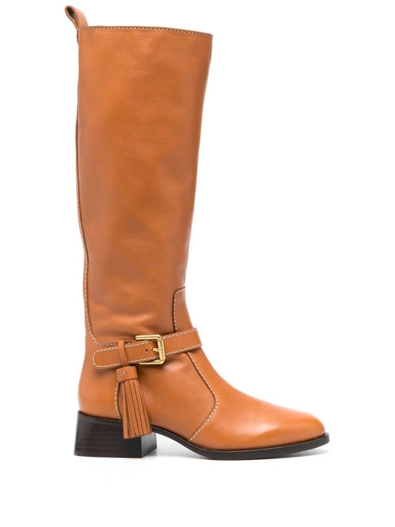 See by Chloé Lory 40mm knee-high boots - Brown von See by Chloé