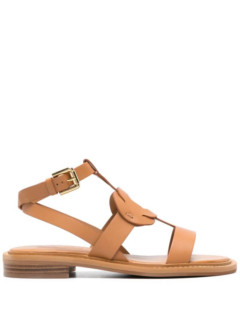 See by Chloé Loys flat leather sandals - Neutrals von See by Chloé