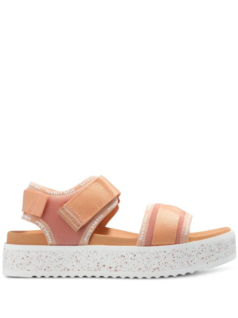 See by Chloé Pipper flatform sandals - Orange von See by Chloé