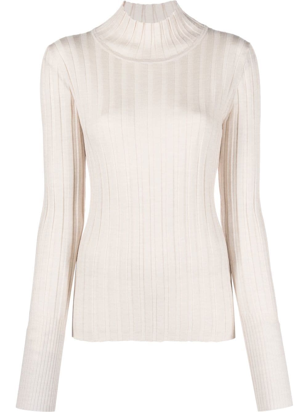 See by Chloé long-sleeve knitted top - Neutrals von See by Chloé