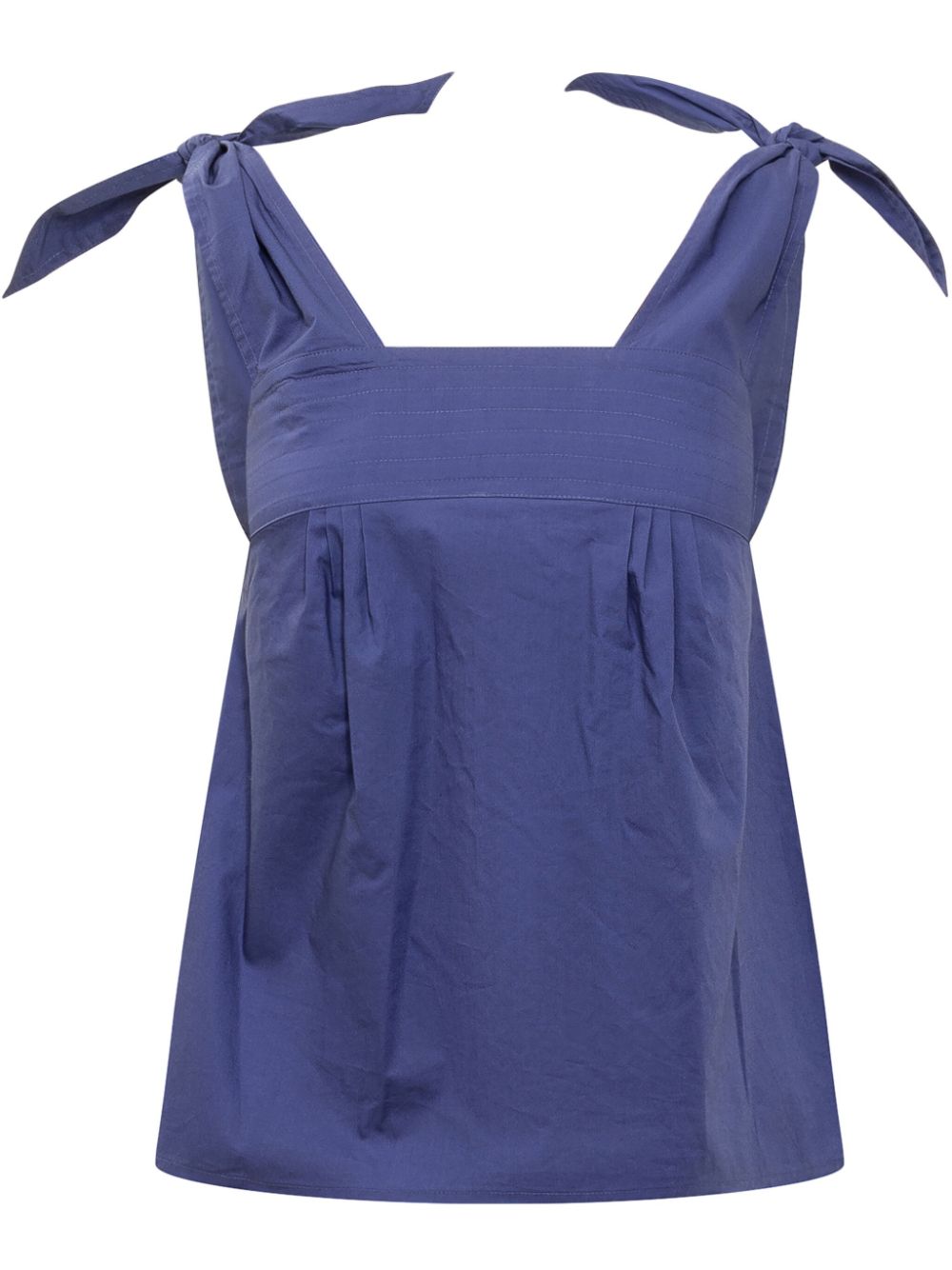 See by Chloé bow-embellished top - Blue von See by Chloé