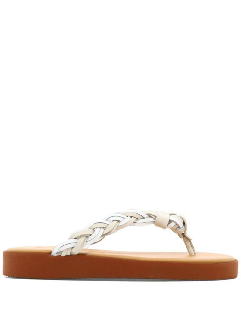 See by Chloé braided leather sandals - White von See by Chloé