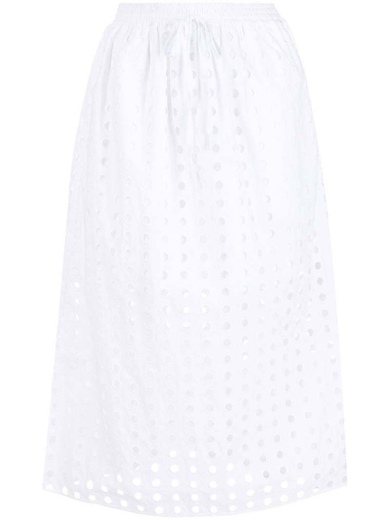 See by Chloé broderie-anglaise A-line skirt - White von See by Chloé