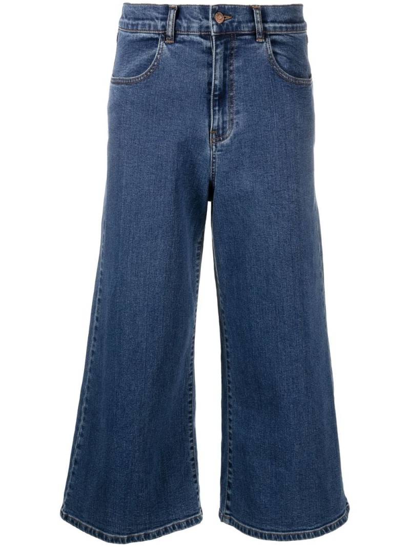 See by Chloé cropped wide-leg jeans - Blue von See by Chloé