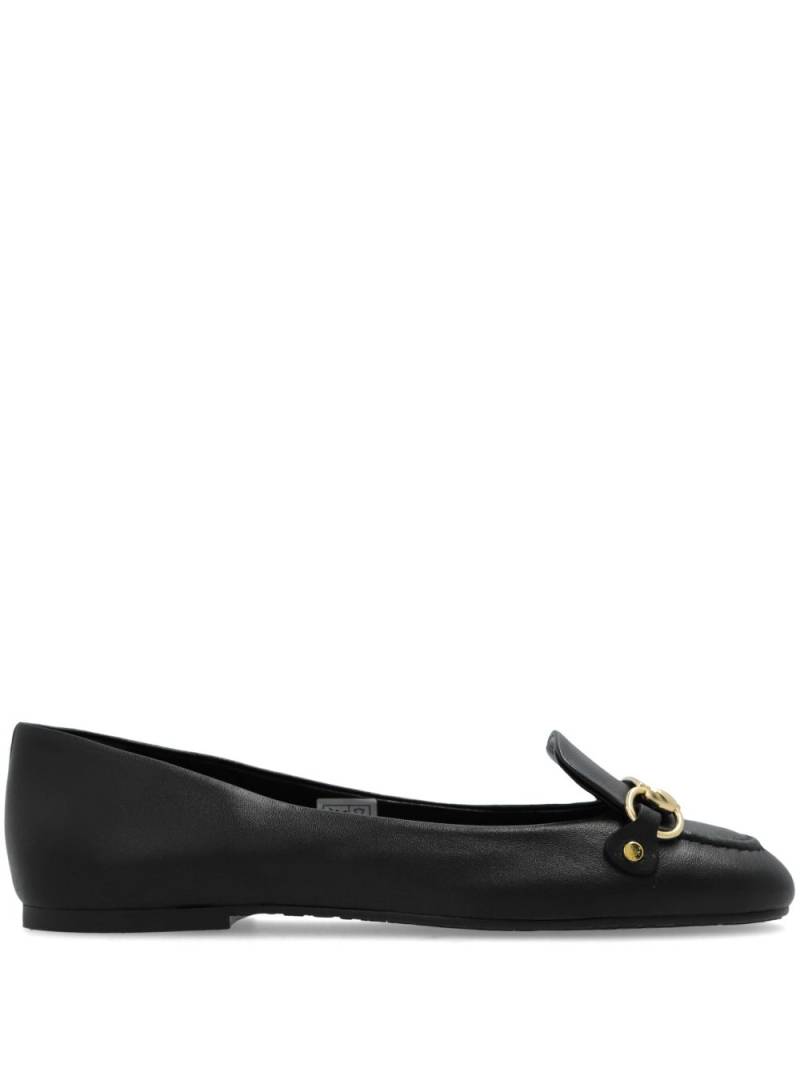 See by Chloé logo-plaque ballerinas - Black von See by Chloé