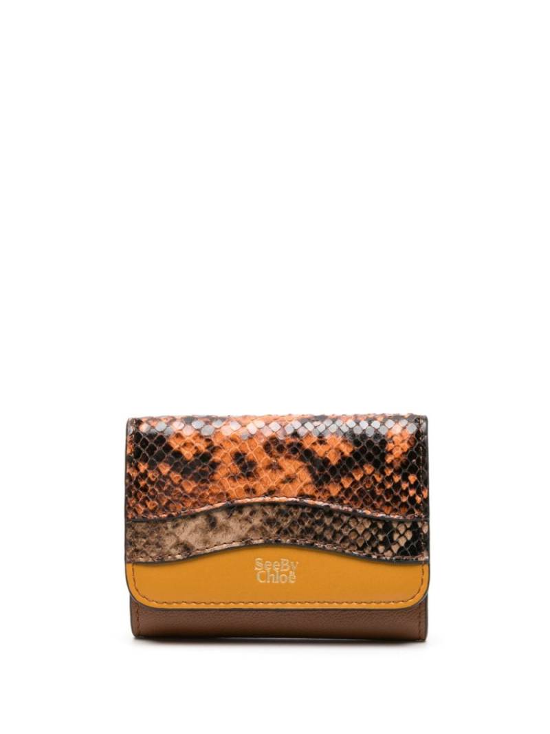 See by Chloé medium Layers tri-fold wallet - Brown von See by Chloé