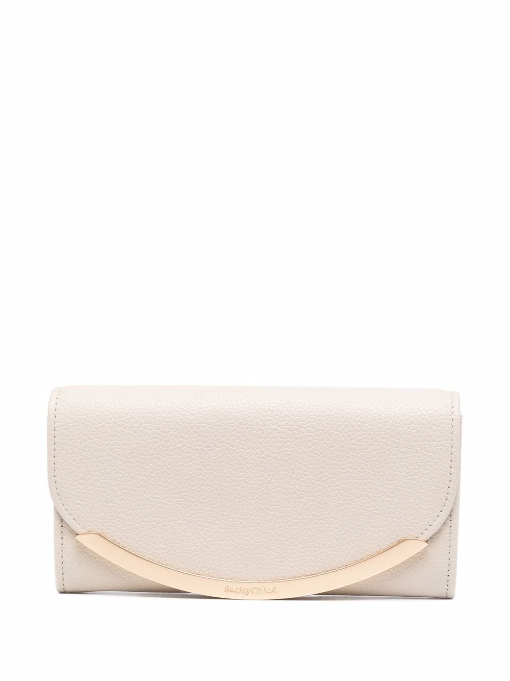 See by Chloé metal-end continential wallet - Neutrals von See by Chloé