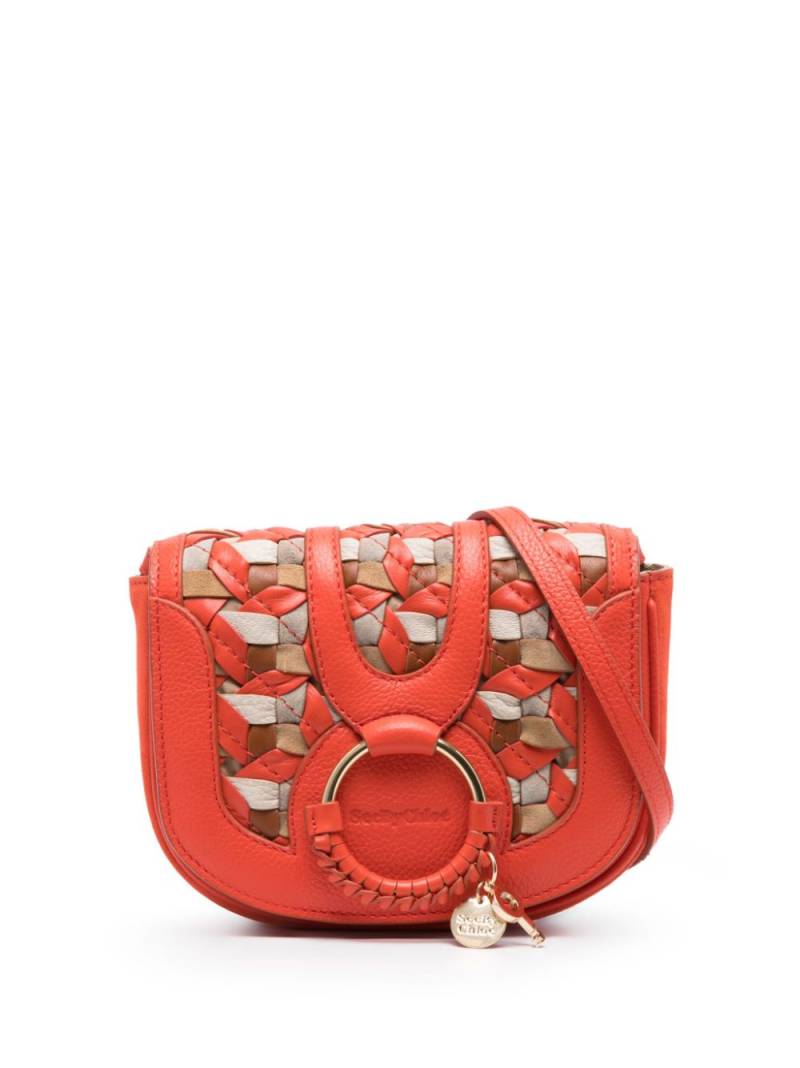 See by Chloé mini Hana leather crossbody bag - Orange von See by Chloé