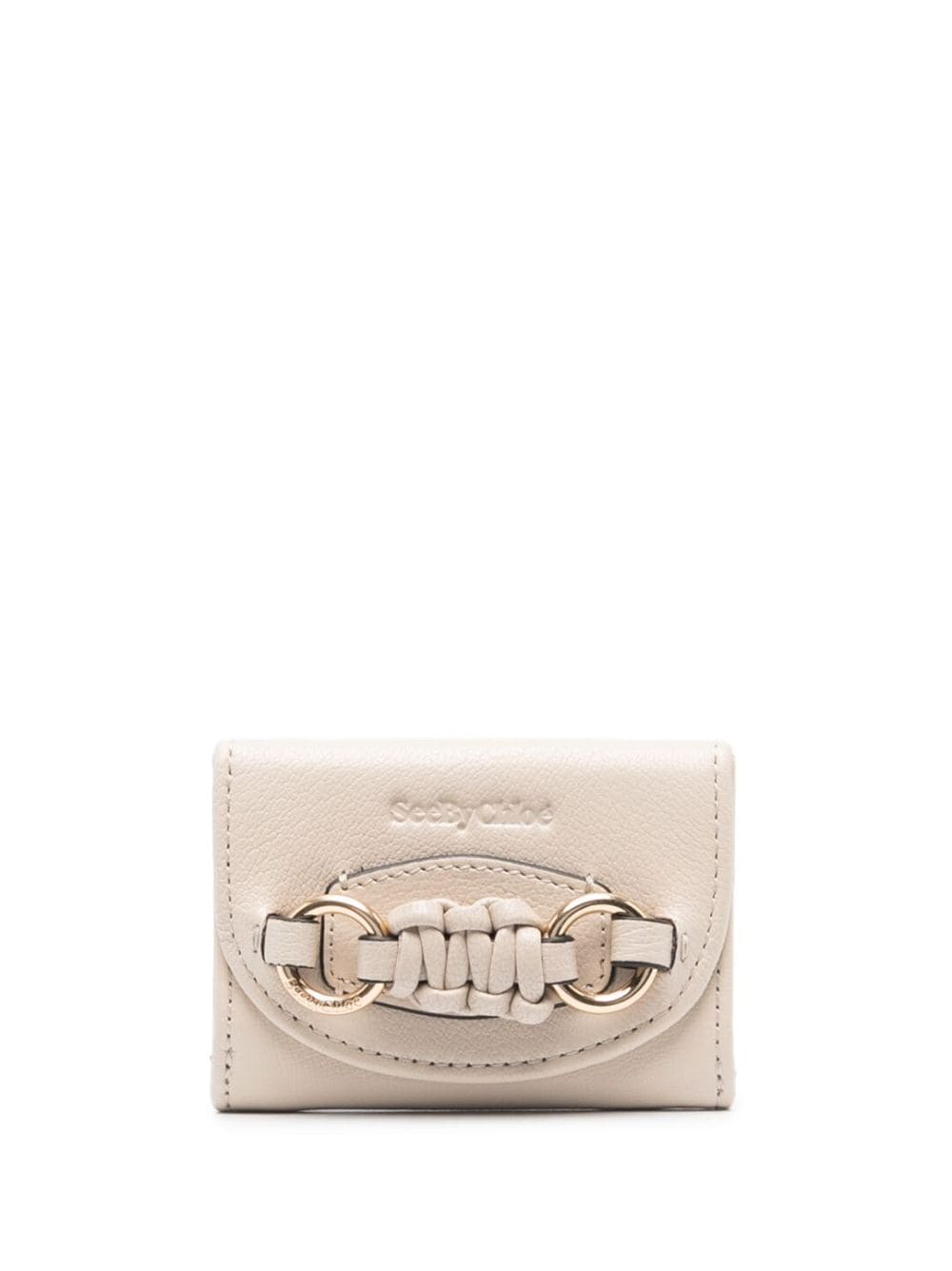 See by Chloé mini Saddie tri-fold wallet - Neutrals von See by Chloé