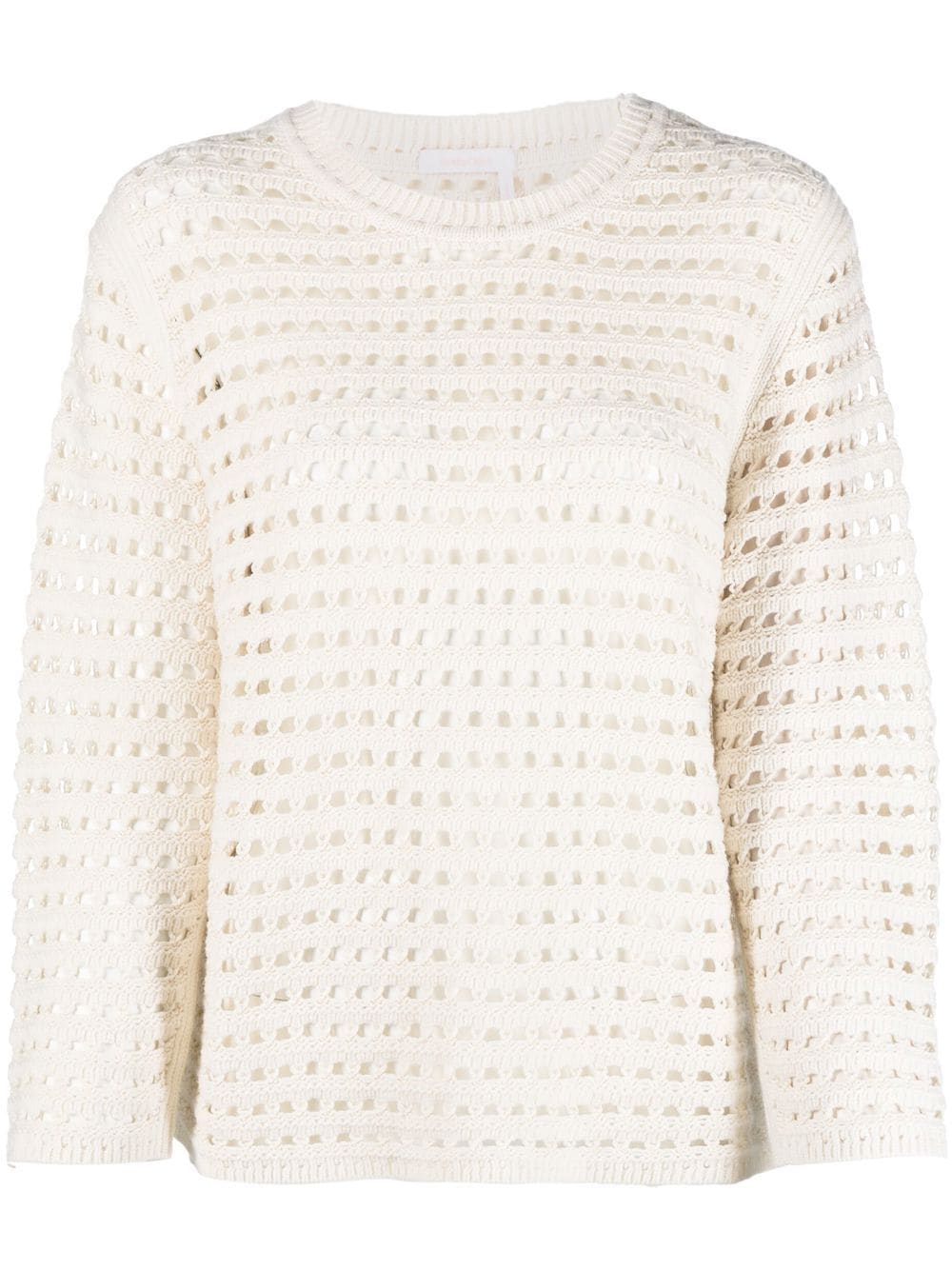 See by Chloé open-knit jumper - White von See by Chloé