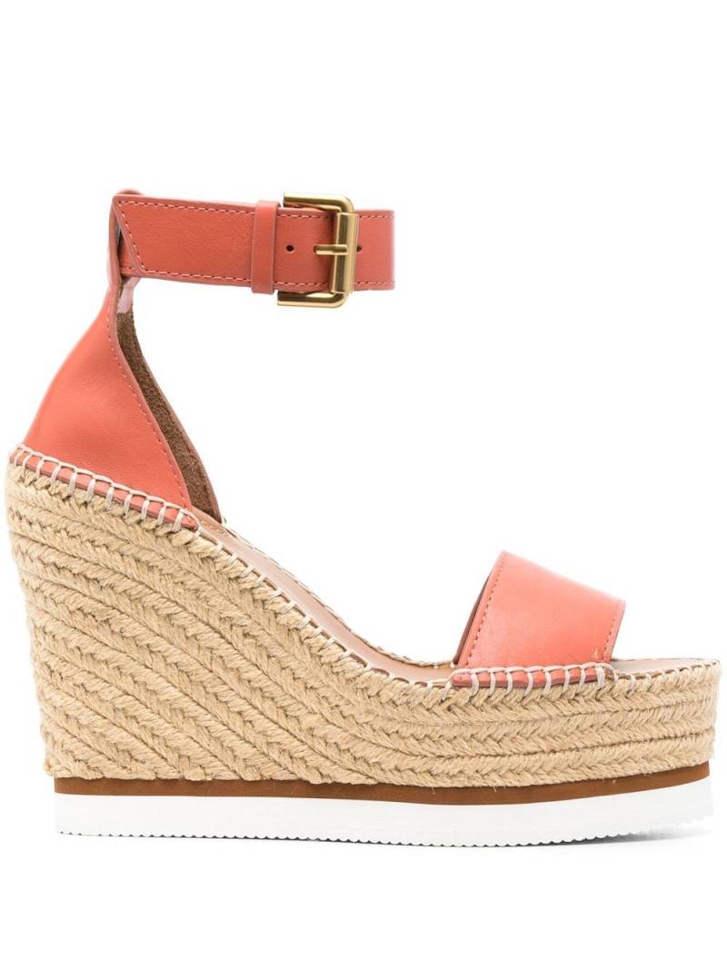 See by Chloé open-toe 120mm espadrilles - Pink von See by Chloé