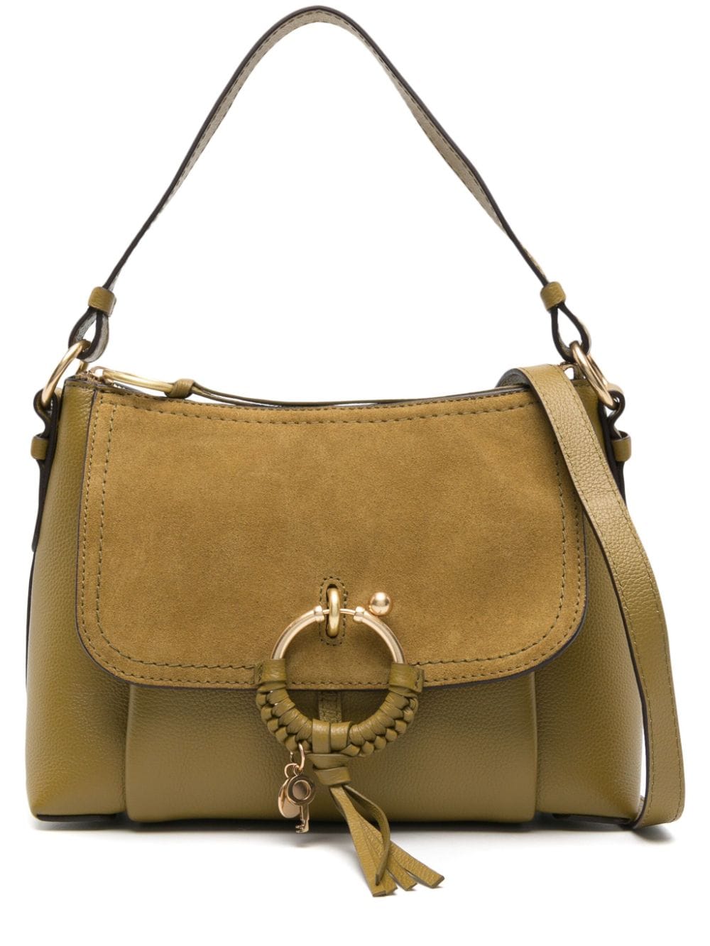See by Chloé small Joan leather crossbody bag - Green von See by Chloé