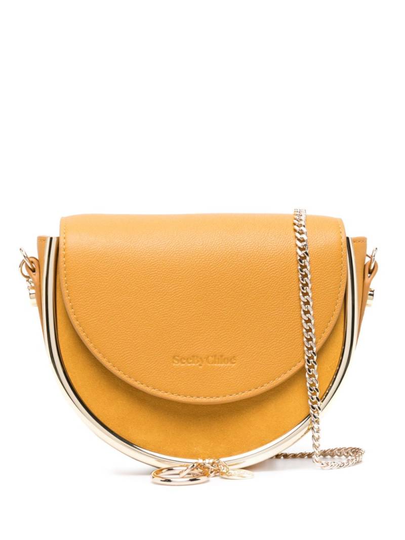 See by Chloé small Mara leather crossbody bag - Orange von See by Chloé