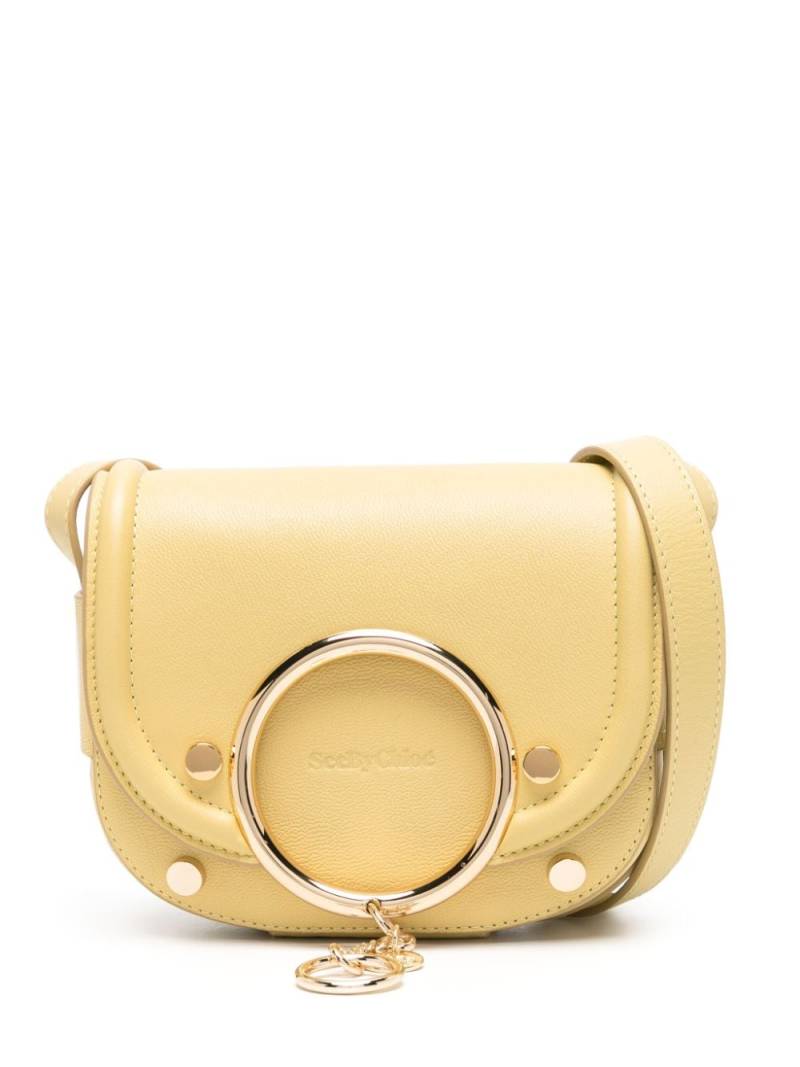 See by Chloé small Mara leather crossbody bag - Yellow von See by Chloé