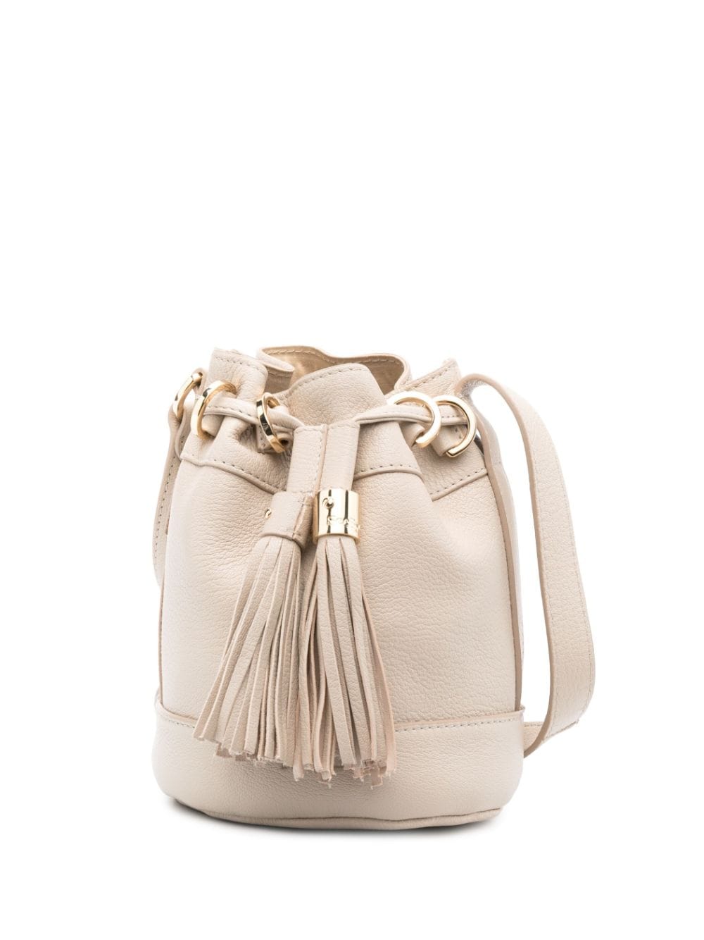 See by Chloé small Vicki leather bucket bag - Neutrals von See by Chloé