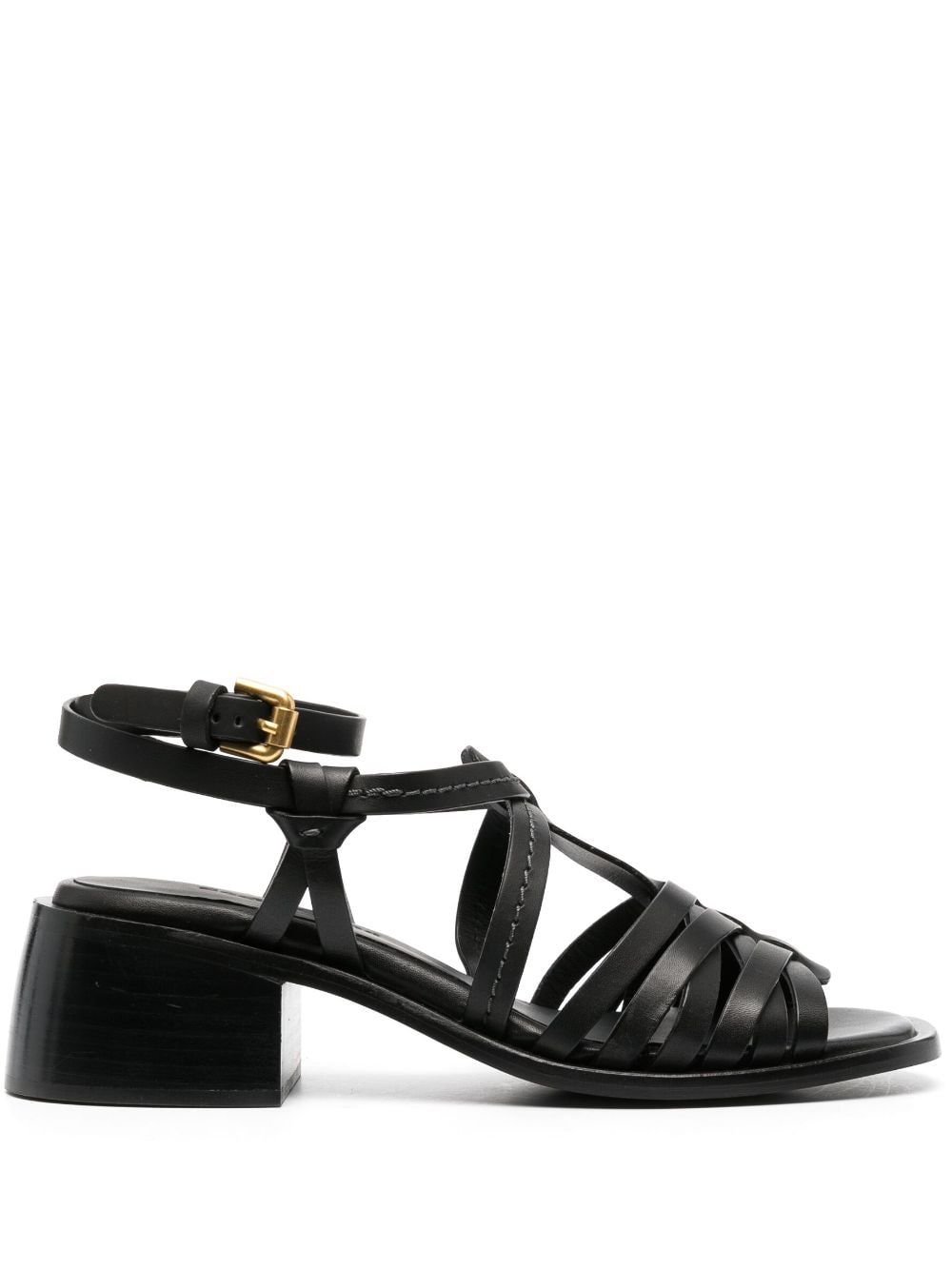 See by Chloé strappy 60mm leather sandals - Black von See by Chloé