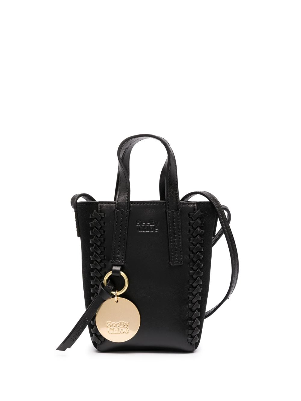 See by Chloé woven-trim tote bag - Black von See by Chloé