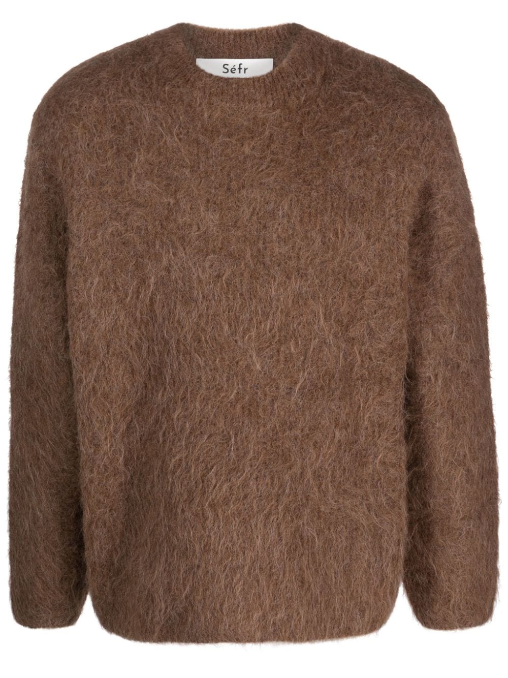 Séfr Haru brushed-effect jumper - Brown von Séfr