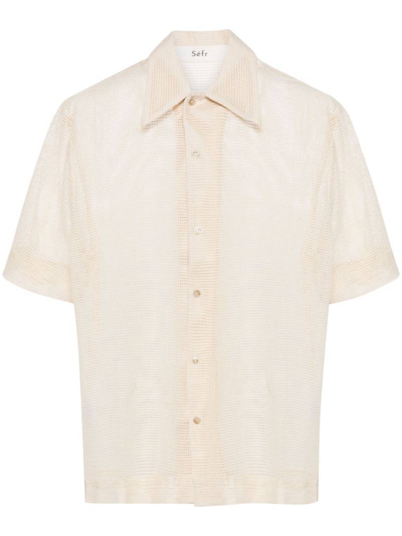 Séfr Noam cotton shirt - Neutrals von Séfr