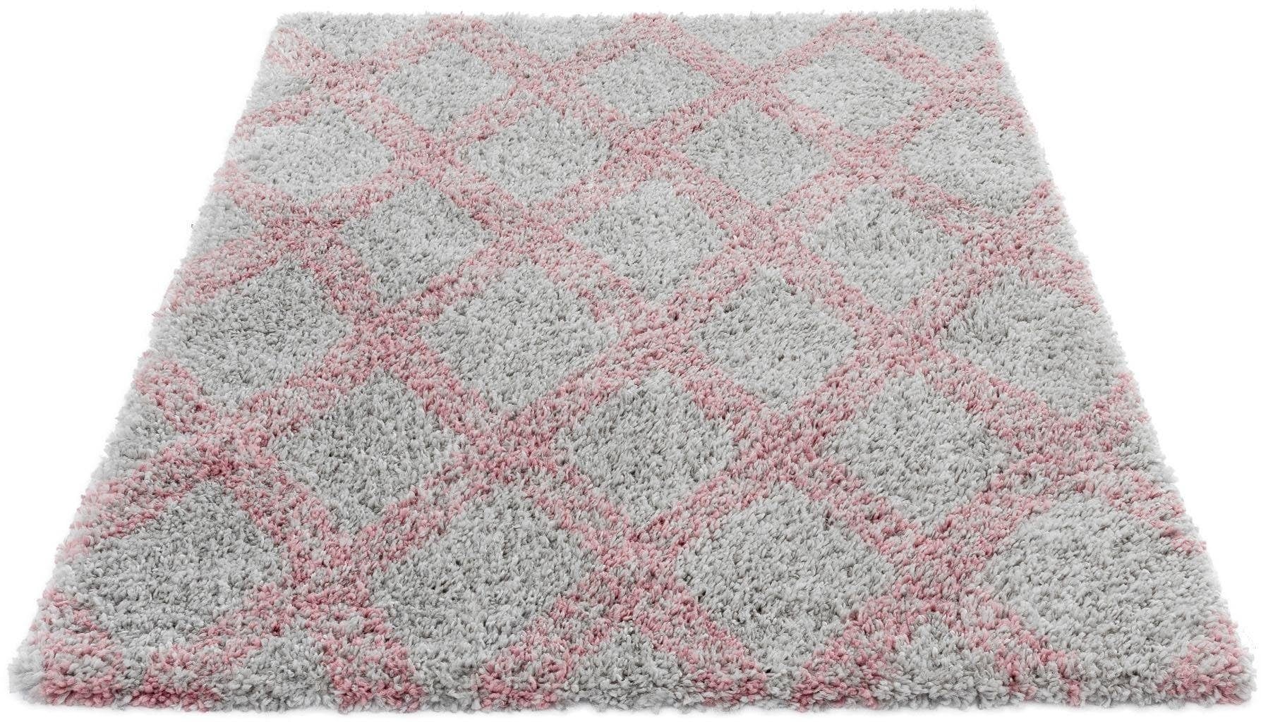 Sehrazat Hochflor-Teppich »Ethno 8699«, rechteckig, Langflor im Allover Design, Wohnzimmer von Sehrazat