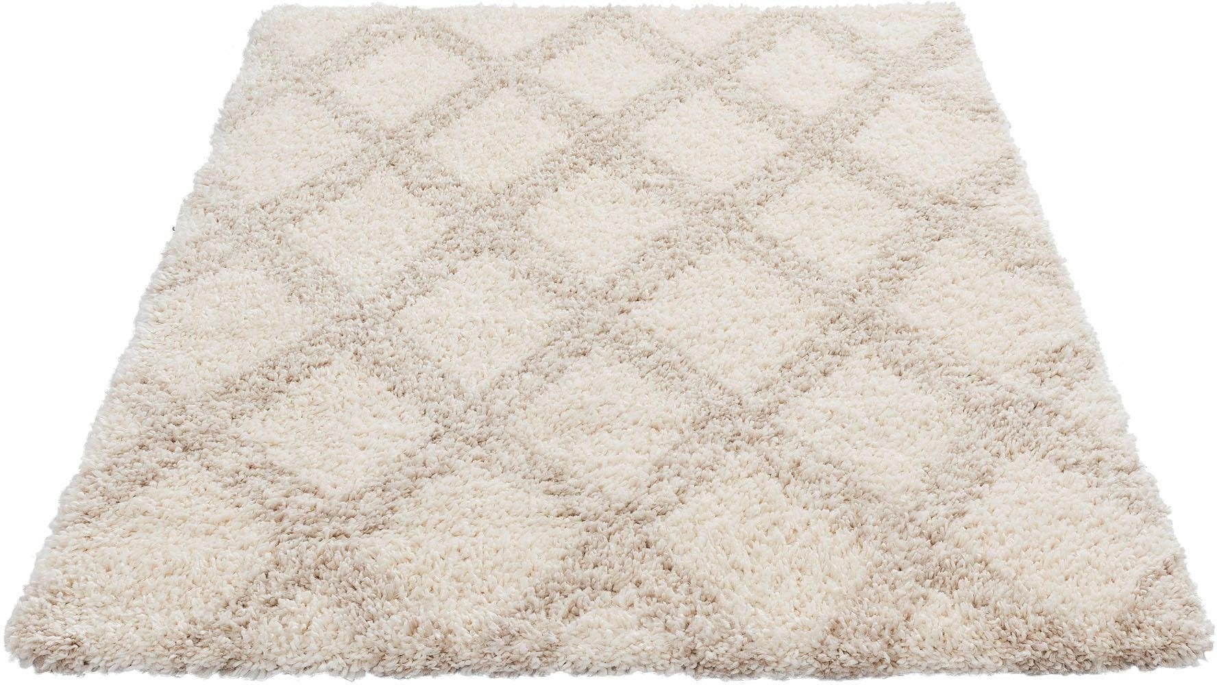 Sehrazat Hochflor-Teppich »Ethno 8699«, rechteckig, Langflor im Allover Design, Wohnzimmer von Sehrazat