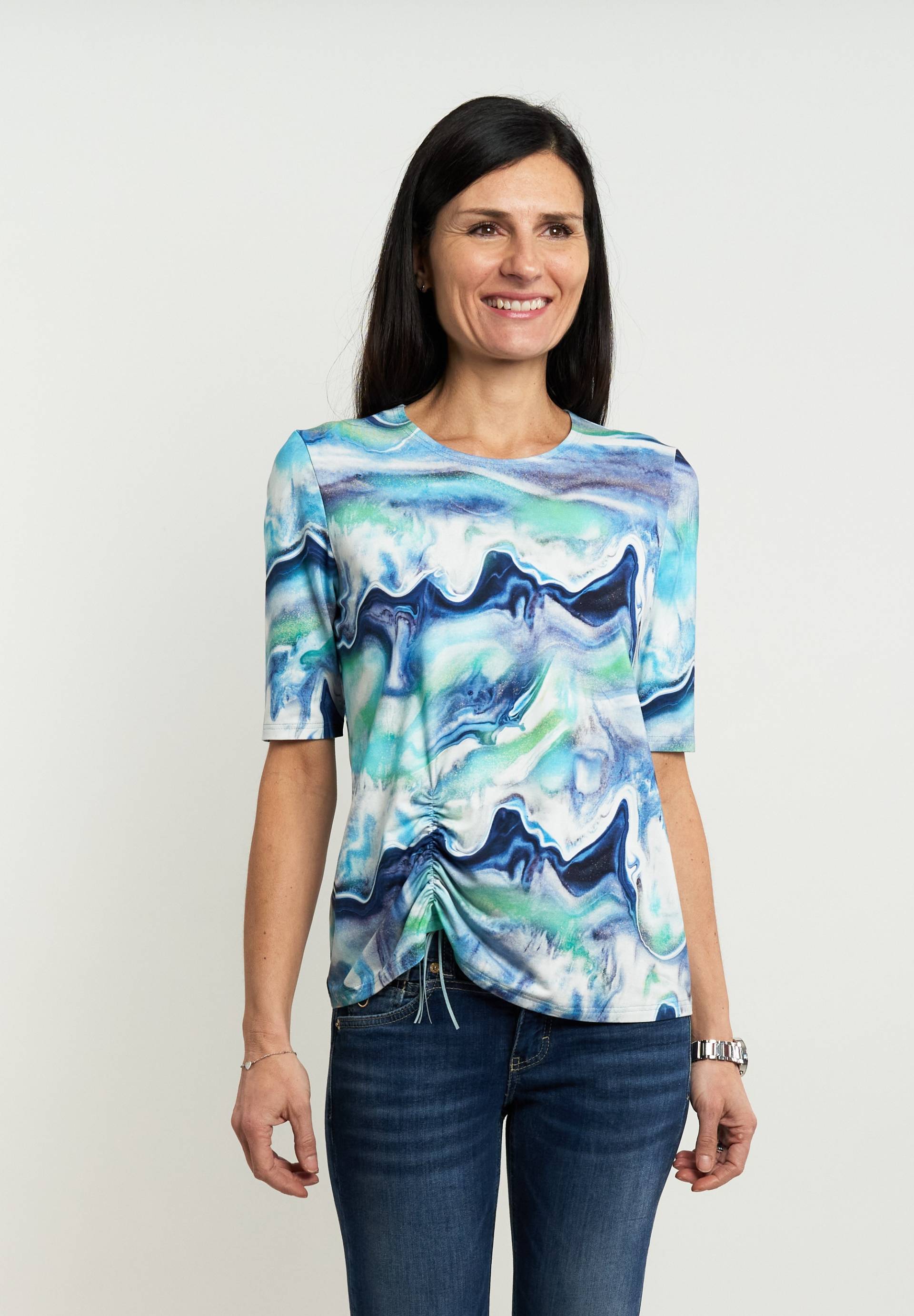 Seidel Moden Kurzarmshirt, mit All-Over Print, MADE IN GERMANY von Seidel Moden