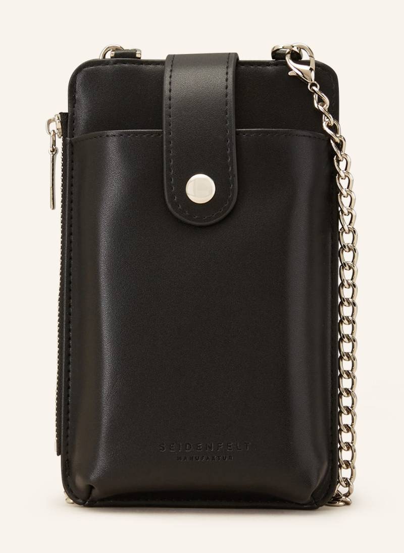 Seidenfelt 2-In-1-Smartphone-Tasche Medja schwarz von Seidenfelt